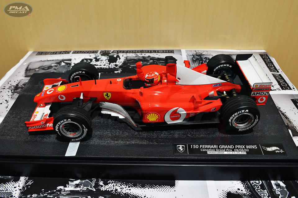 MICHAEL SCHUMACHER 2002 FERRARI F2002 1:18